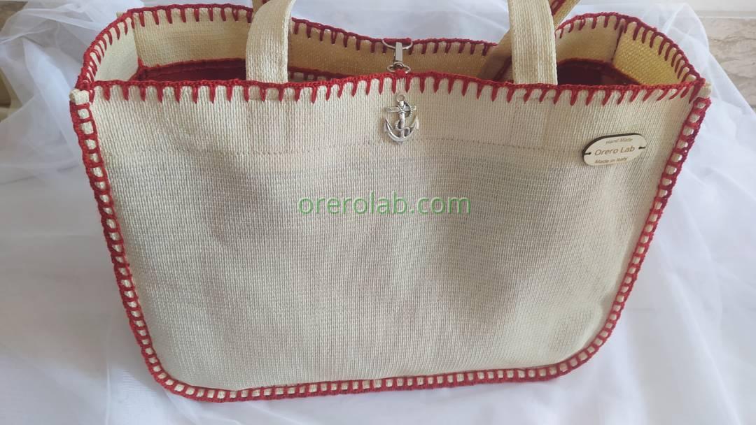 Cherry Cream Bag handcrafted 8