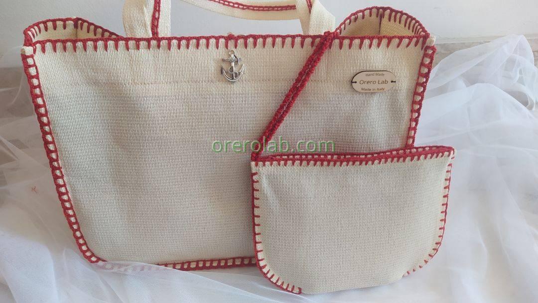 Borsa Cherry Cream artigianale 15